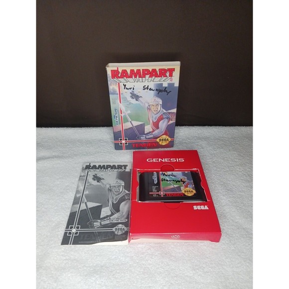 Rampart (Sega Genesis 1992) Cardboard Box Version - CIB Complete With Manual - Picture 3 of 11